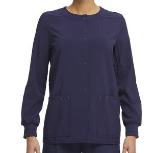 💜Scrubstar Womens Ethical Fabric StretchSnap
Front Active Warm Up Scrub Jacket
